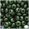BeadTin Green Shimmer Pearl 14mm Cushion Plastic Craft Beads (40pcs)